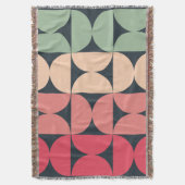 Mid-Century Modern Summer Sunset Deken (Voorkant Verticaal)