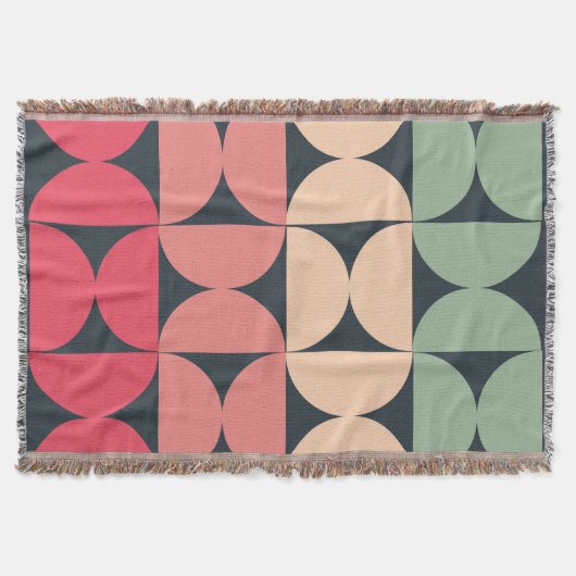 Mid-Century Modern Summer Sunset Deken (Voorkant)