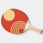 Mid Century Modern Sun and Rainbow Line Tafeltennisbatje
