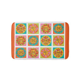 Mid Century Modern Sun Faces Dish Drainer - Badmat