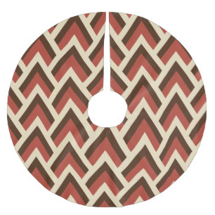 Mid Century Modern Triangles (rood) Kerstboom Rok