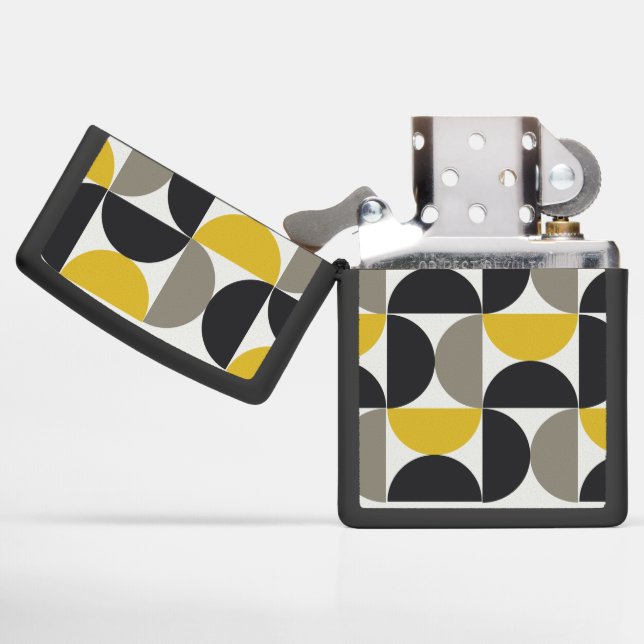 Mid-Century Modern Turmeric Gunmetal (Geopend)