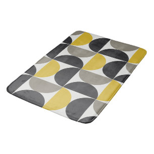 Mid-Century Modern Turmeric Gunmetal Badmat