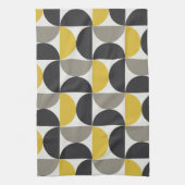 Mid-Century Modern Turmeric Gunmetal Theedoek (Verticaal)