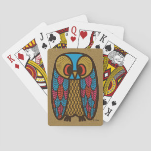 Mid Century Modern Uil 1 Pokerkaarten