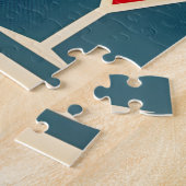 Mid Century Modern Valentijn Dancing Paar Legpuzzel (Zijkant)