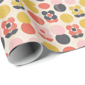 Mid-century modern ventilatorpatroon cadeaupapier (Rol Hoek)