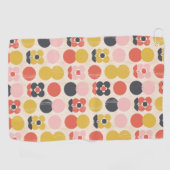 Mid-century modern ventilatorpatroon golfhanddoek (Horizontaal)