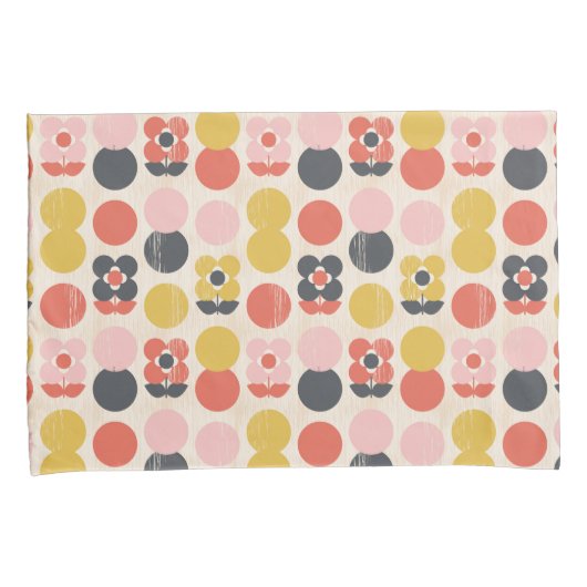 Mid-century modern ventilatorpatroon kussensloop (Voorkant-Rechts)