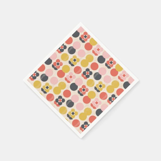 Mid-century modern ventilatorpatroon servet (Hoek)