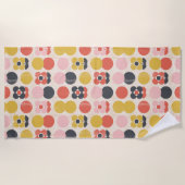 Mid-century modern ventilatorpatroon strandlaken (Voorkant)