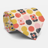 Mid-century modern ventilatorpatroon stropdas (Opgerold)