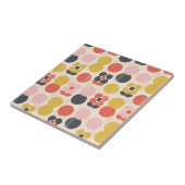 Mid-century modern ventilatorpatroon tegeltje (Zijkant)