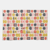 Mid-century modern ventilatorpatroon theedoek (Horizontaal)