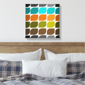 Mid Century Modern Wrapped Canvas Abstract #40 (Insitu (Slaapkamer))