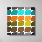 Mid Century Modern Wrapped Canvas Abstract #40 (Voorkant)