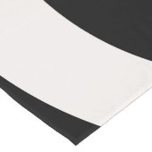 Mid Century Moderne Abstracte Arches zwart-wit Korte Tafelloper (Hoek)