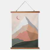 Mid Century Moderne Abstracte bergen Hangend Wandkleed (Voorkant)