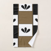 Mid Century Moderne Abstracte geometrie Bad Handdoek (Handdoek)