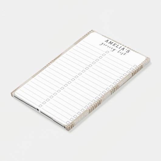 Mid Century Moderne Abstracte Neutrale Druk Post-it® Notes (Schuin)