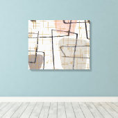 Mid Century moderne Abstracte stretched canvas pri Afdruk (Insitu (Houten vloer))