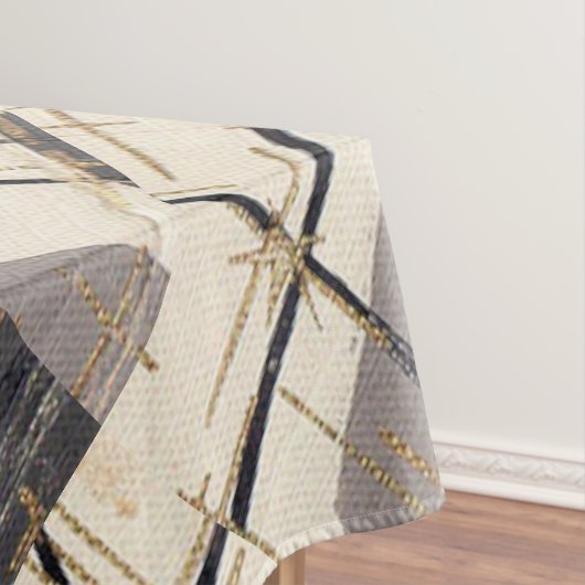 Mid Century Moderne Abstracte tablet Tafelkleed (Voorbeeld)