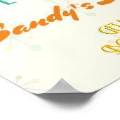 Mid Century Moderne Anniversaire Thème Affiche de (Coin)