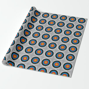 Mid Century Moderne Archery richt patroon Cadeaupapier