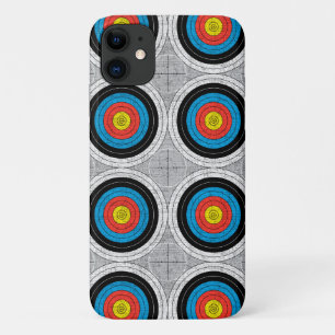Mid Century Moderne Archery richt patroon iPhone 11 Hoesje