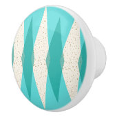 Mid Century Moderne Argyle Ceramic Pull Keramische Knop (Rechts)