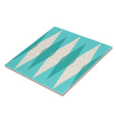 Mid Century Moderne Argyle Ceramic Tile Tegeltje (Zijkant)