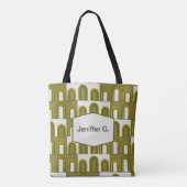 Mid Century moderne, art deco stijl Draagtas (Achterkant)