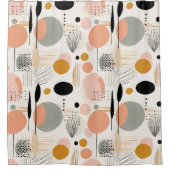 Mid Century moderne badkamer Douchegordijn (Voorkant)