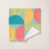 Mid Century Moderne Bitterzoete Mosterd en Olijf T Bad Handdoek (Wasdoekje)