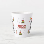 Mid Century Moderne Chat de Noël Mug MCM Meowy Cha (Devant)