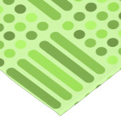 Mid Century Moderne Circles Lines Chartreuse Korte Tafelloper (Hoek)