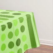 Mid Century Moderne Circles Lines Chartreuse Tafelkleed (Voorbeeld)