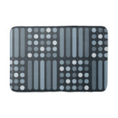 Mid Century Moderne Circles Lines Slate Badmat (Voorkant)