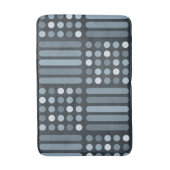 Mid Century Moderne Circles Lines Slate Badmat (Voorkant Verticaal)
