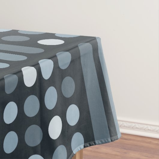 Mid Century Moderne Circles Lines Slate Tafelkleed (Voorbeeld)