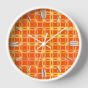Mid-Century Moderne cirkels, mandarijn oranje