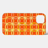 Mid-Century Moderne cirkels, mandarijn oranje Case-Mate iPhone Case (Achterkant (horizontaal))