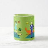 Mid Century Moderne Couple Mok (Midden)