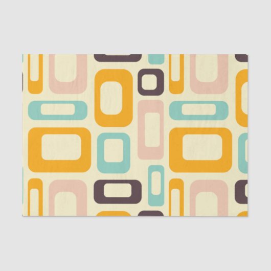 Mid Century Moderne Decoupage Tissuepapier (Voorkant)