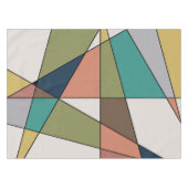 Mid Century Moderne Driehoek Abstract Tafelkleed (Voorkant (Horizontaal))