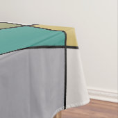 Mid Century Moderne Driehoek Abstract Tafelkleed (Voorbeeld)