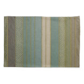 Mid Century Moderne gedempte strepen Print Kussensloop (Achterkant)