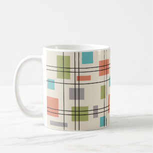 Mid Century Moderne Geometric 3 Koffiemok