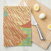 Mid Century Moderne Geometric Theedoek (Quarter Fold)