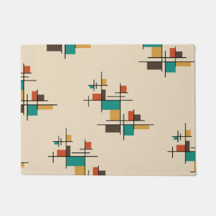 Mid Century Moderne Geometrische Kleur Deurmat